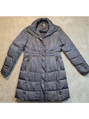 Vince Camuto Down Filled Puffer Coat Jacket Long Full Zip Pockets Women's P/S